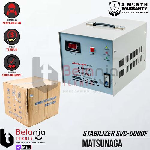 [EZM.3500147] Mesin Stavol Matsunaga SVC 5000 Stabilizer Voltage SVC-5000 VA 5000 w