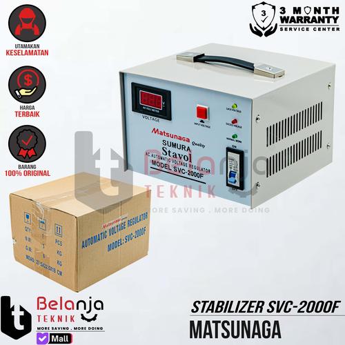[EZM.3500149] Mesin Stavol Matsunaga SVC 2000 Stabilizer Voltage SVC-2000 VA 2000 Watt