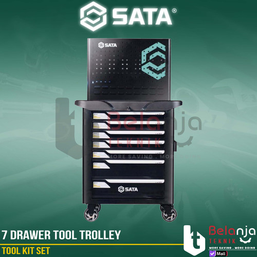[EZM.3500158] Tool Kit Set 278 Pcs Sata 7 Drawer Tool Trolley Storage ToolKit 09918S