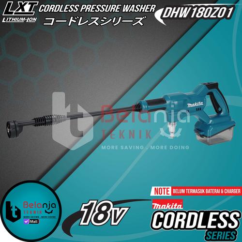 [EZM.3500175] Mesin Cuci Motor Mobil Portable Baterai Makita DHW180 Z01 DHW180Z01 Jet Cleaner Pressure Washer  Cordless 18V DHW 180 Unit Only