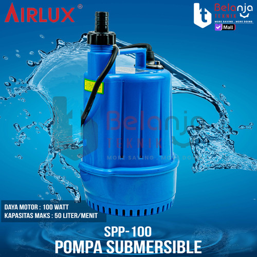 [EZM.3500178] Mesin Pompa Kolam Celup Airlux SPP 100 Submersible Pump Pompa Air Bersih 100 Watt