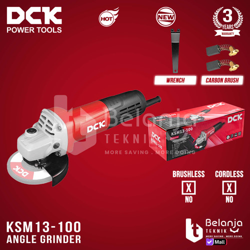 [EZM.3500204] Mesin Gerinda DCK KSM 13-100 Angle Grinder 4 Inch KSM13-100 820 Watt