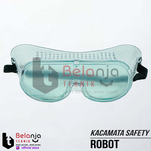[EZM.3500262] Robot Kacamata Safety Bening Gerinda Safety Googles Clear Kacamata Kerja APD