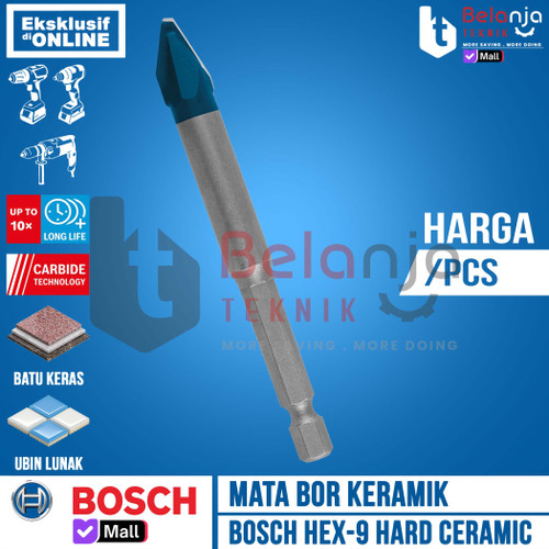 [EZM.3500266] Bosch HEX 9 Hard Ceramic Drill Bit 10 mm Mata Bor Keramik 10 X 90 MM Tile Drill Bit 10MM