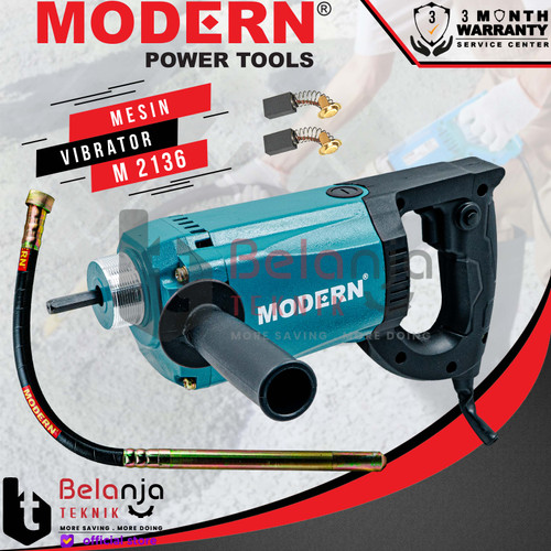 [EZM.3500285] Modern Mesin Pemadat Beton Cor Semen Listrik M 2136 Electric Hand Vibrator 1300 Watt M2136