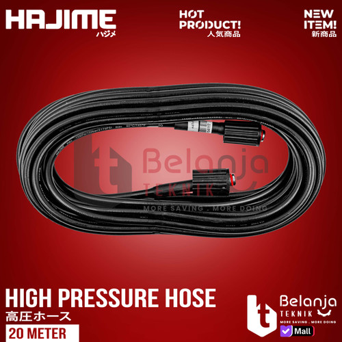 [EZM.3500356] Hajime Selang Hose High Pressure 20 M Jet Cleaner Mesin Steam 20Meter