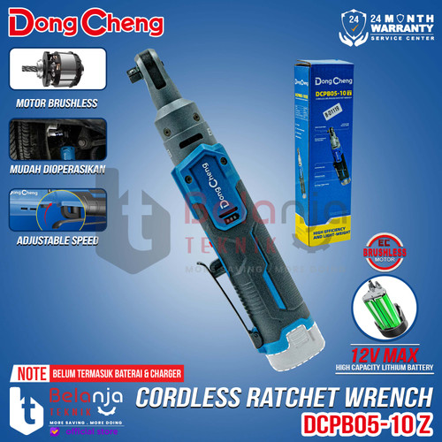 [EZM.3500368] Dongcheng Ratchet Cordless DCPB05-10 Z Rachet Sock Wrench 3/8" 12V Socket Sok 3/8 inch Unit Only DCPB 05 10 DCPB05-10Z