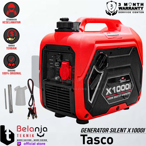 [EZM.3500375] Tasco Genset Silent Inverter PowerDex X1000i Bensin 1000W Generator Set Gasoline 1000 Watt