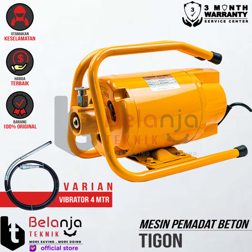 [EZM.3500404] Tigon Mesin Pemadat Beton Electric Vibrator TG-EV20C JAPAN TYPE + Selang Vibrator
