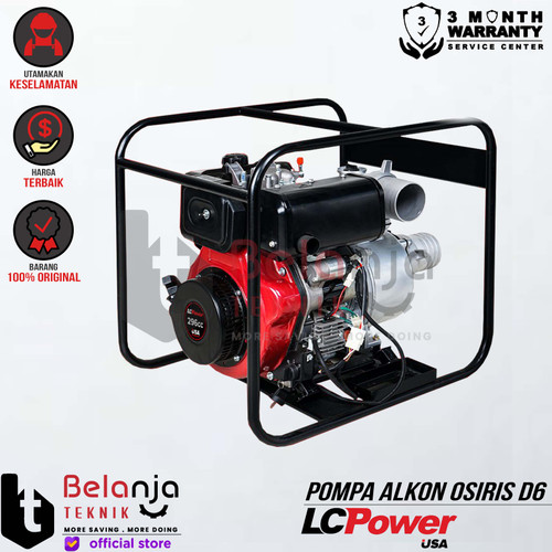 [EZM.3500407] LCPower Mesin Pompa Air Diesel Irigasi Alkon 3" Osiris D6 Water Pump 3 Inch