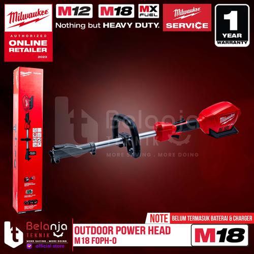 [EZM.3500411] Milwaukee Outdoor Power Head with QUIK-LOK Multi Function M18 FOPH-0 18V Unit Only
