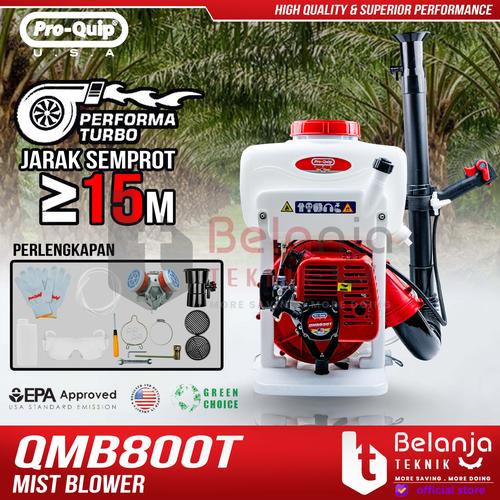 [EZM.3500415] Proquip Mesin Mist Blower QMB800T Alat Semprot Hama Gendong Bensin QMB 800T 2 Tak