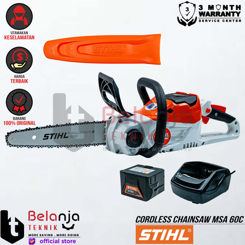 [EZM.3500428] STIHL Mesin Potong Kayu Baterai MSA 60 C-Q Cordless Chainsaw 12 Inch SET MSA60 12"