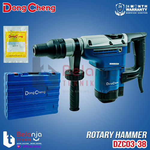 [EZM.3500452] Dongcheng Mesin Bor Beton DZC03-38 Rotary Hammer SDS 38MM 2 Mode 1100 Watt 38 MM