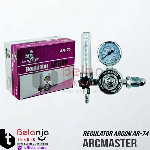 [EZM.3500459] Arcmaster Regulator Las Argon AR-74 Karbit Tabung Las Regulator Gas