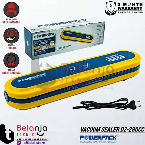 [EZM.3500466] Powerpack Mesin Vakum Makanan Kering DZ-280CC Household Vacuum Sealer 110 Watt