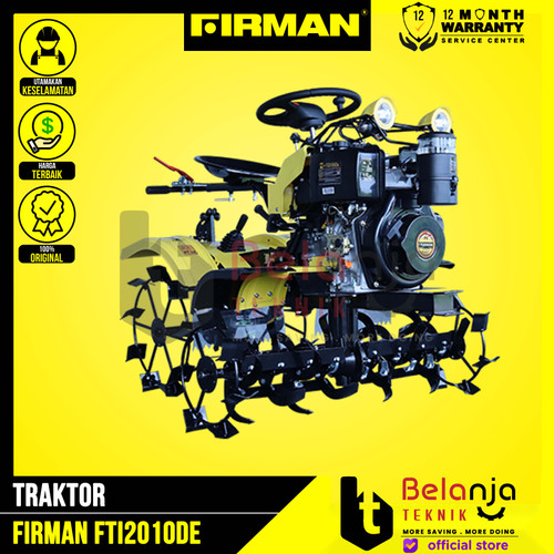 [EZM.3500482] Firman Traktor FTI2010DE Mini Bajak Sawah Dan Ladang 4 Roda Diesel FTI 2010 DE Elektrik Stater