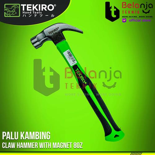 [EZM.3500504] Tekiro Palu kambing 8 Oz Claw Hammer With Magnet 8Oz Palu Cabut Paku