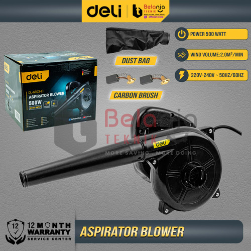 [EZM.3500530] Deli Hand Blower Tangan 500W Mesin Blower Listrik Tiup Debu EDLGF03E1