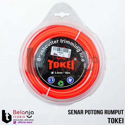 [EZM.3500544] Tokei Trimmer Line Tali Senar Mesin Potong Rumput 50 Meter 2.4MM Brush Cutter Trimmer Line 2.4 MM