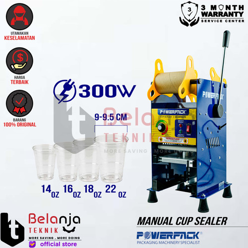 [EZM.3500564] Powerpack Mesin Pres Segel Gelas Cup CS-M795TC Cup Sealer Manual 300W