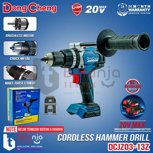 [EZM.3500762] Dongcheng Hammer Drill Cordless DCJZ03-13Z Mesin Bor Baterai 20V 13MM