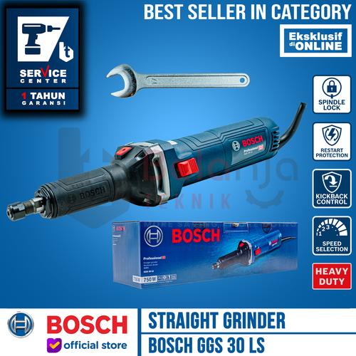 [EZM.3500780] Bosch Straight Grinder GGS 30 LS Mini Gerinda Lurus Botol Tuner 750W