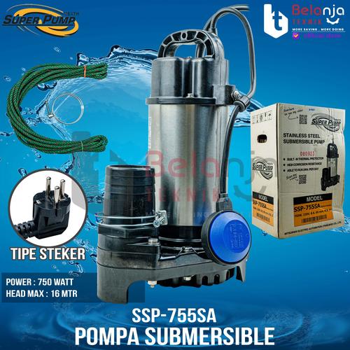 [EZM.3500784] Mitsubishi Pompa Celup SSP-755SA Submersible Pump 3 Inch 750 Watt