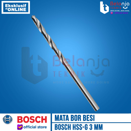 [EZM.3500882] Bosch Mata Bor Besi 3mm HSS-G HSS G 3 mm Metal Drill Bits Bosch