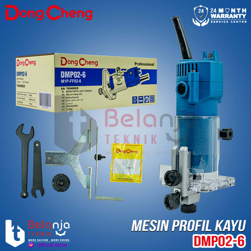 [EZM.3500888] Mesin Profil Kayu 6mm Dongcheng DMP02-6 Wood Trimmer 350WATT DMP 02 6