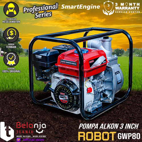 [EZM.3500904] Robot Mesin Pompa Air Irigasi Sawah GWP 80 Pompa Alkon 3 Inch GWP80 3"