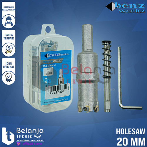 [EZM.3500913] Benz Mata Bor Holesaw TCT 20 MM Hole Saw Metal Stainless Hole Saw 20MM