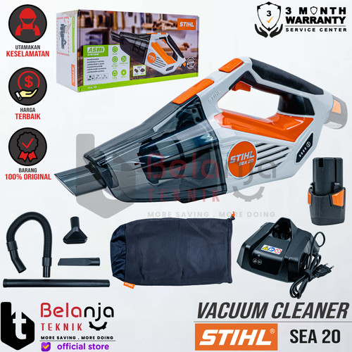 [EZM.3500995] Stihl Mesin Vacuum Cleaner Battery SEA 20 SET Sedot Debu Baterai