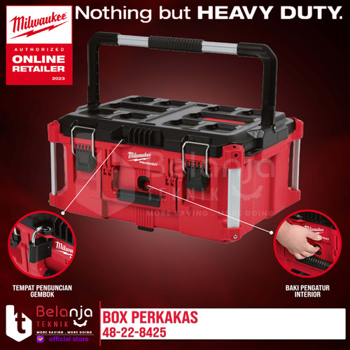 [EZM.3501003] Milwaukee Box Perkakas Serbaguna Toolkit Packout Toolbox 48-22-8425