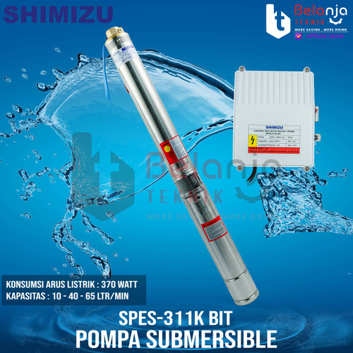 [EZM.3501019] Shimizu Pompa AIr Satelit Eco Series SPES 311K Submersible 1/2 HP 370W