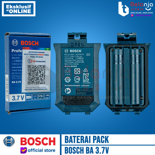 [EZM.3501023] Bosch Baterai Pack 3.7V 1 Ah Meteran Laser GLM 50-23 G GLM 50-27 CG