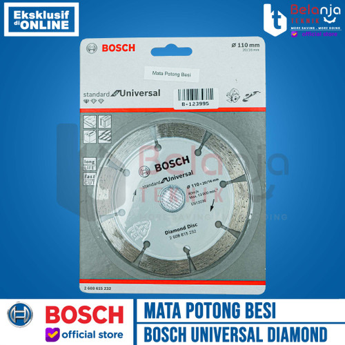[EZM.3501156] Bosch Diamond Cutting Disc Mata Potong Keramik Standar Serbaguna 4 In