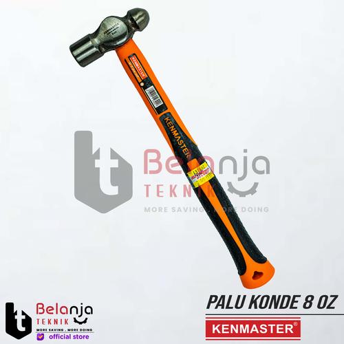 [EZM.3501163] Kenmaster Palu Konde 8 Oz Ballpoint Hammer Gagang Fiber Palu Martil