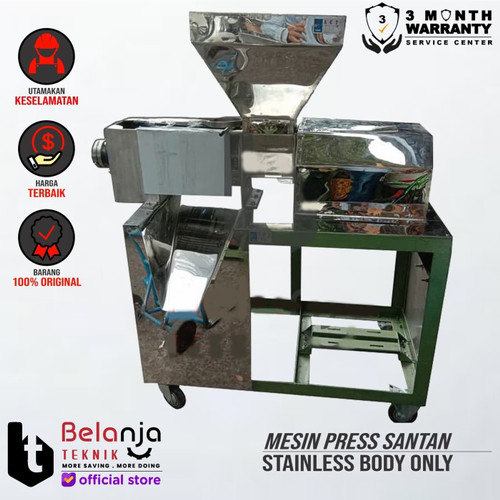 [EZM.3501246] Mesin Peras Santan Kelapa Stainless Steel 33 AMT Body Only