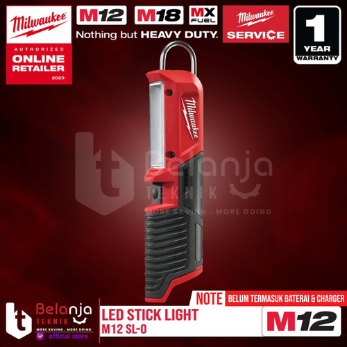 [EZM.3501305] Milwaukee Led Stick Light M12 SL-0 Lampu Kerja Portable 12 V Unit Only