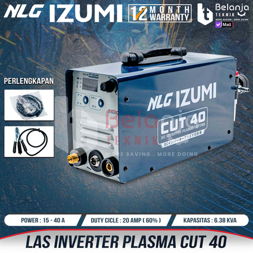 [EZM.3501348] Izumi Mesin Plasma Cut 40 Trafo Las Listrik Cutting Welding Machine