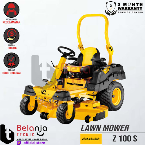 [EZM.3501526] Mesin Potong Rumput Mobil Lawn Mower Cub Cadet Pro Z100S Rover Dorong