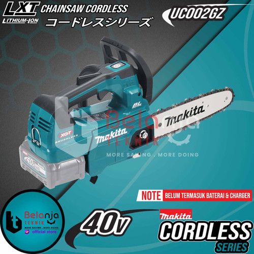 [EZM.3501578] Makita Mesin Gergaji Potong Kayu Baterai 40V UC002GZ01 Chainsaw Cordless