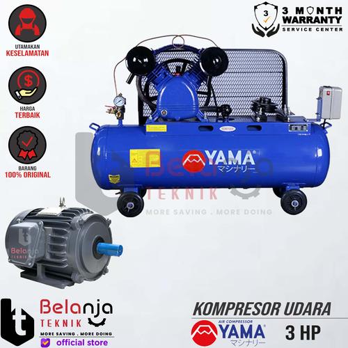 [EZM.3501581] Yama Air Compressor 3 HP Unloaded Kompresor Angin + Dinamo 3HP 3 Phase