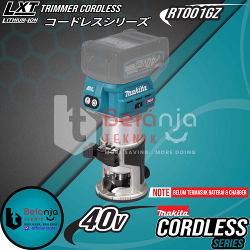 [EZM.3501611] Makita Mesin Profil Kayu Baterai RT001GZ23 40V Variable Speed Trimmer