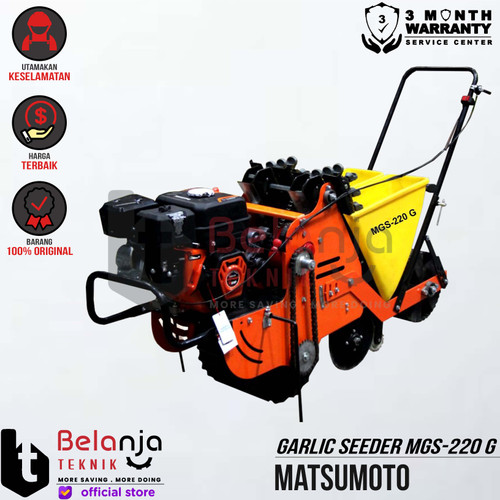 [EZM.3501643] Matsumoto Mesin Tanam Penanam Bawang Putih MGS-220 G Garlic Seeder 8HP