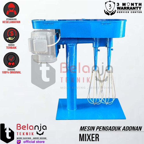 [EZM.3501659] Mixer Bolu 0.5 HP Mesin Pengaduk Adonan Unit Only 1/2 HP