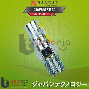[EZM.3501709] Nankai Quick Coupler PM 20 Sambungan Selang Kompresor Cuk Kopler PM20