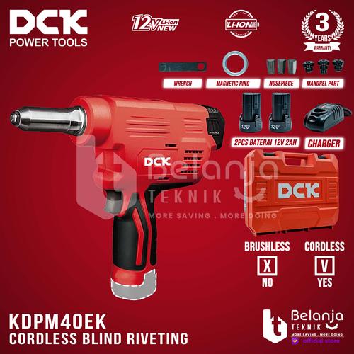 [EZM.3501711] Mesin Paku Rivet Gun Baterai KDPM50EK Riveting Blind Cordless KDPM 40 EK