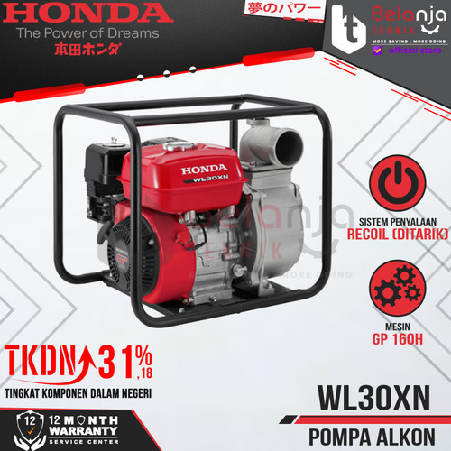 [EZM.3501717] Honda Mesin Pompa Air Irigasi WL 30 XN Pompa Alkon 3 Inch WL30XN
